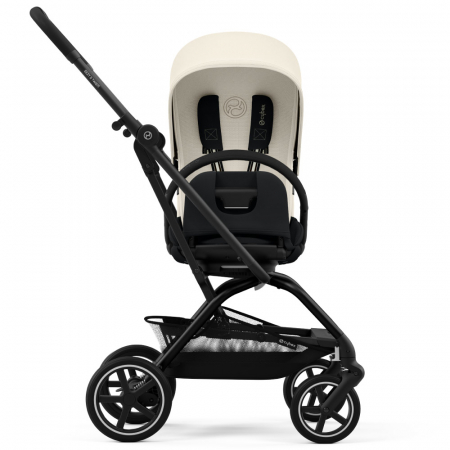 Carucioare copii - Carucior Cybex Eezy S Twist+2 Black/Canvas White