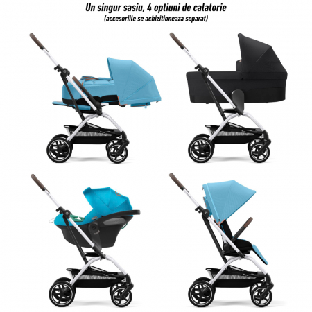 Carucior Cybex Eezy S Twist+2 Silver/Beach Blue [4]