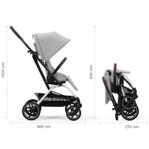 Carucior Cybex Eezy S Twist+2 Silver/Fog Grey 2 in 1 [7]