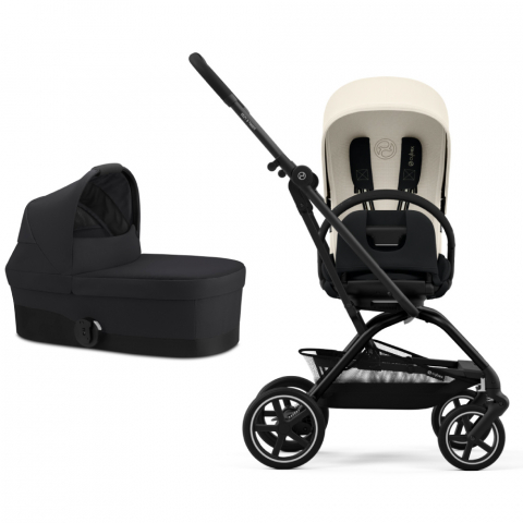 Carucior Cybex Eezy S Twist+2 Black/Canvas White 2 in 1 [0]
