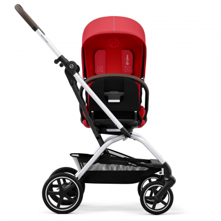 Carucioare copii - Carucior Cybex Eezy S Twist+2 Silver/Hibiscus Red-Resigilat