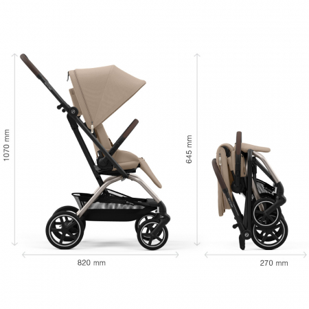 Carucior Cybex Eezy S Twist+2 Taupe/Almond Beige [6]