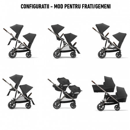 Carucior Cybex Gazelle S Taupe/Seashell Beige [8]