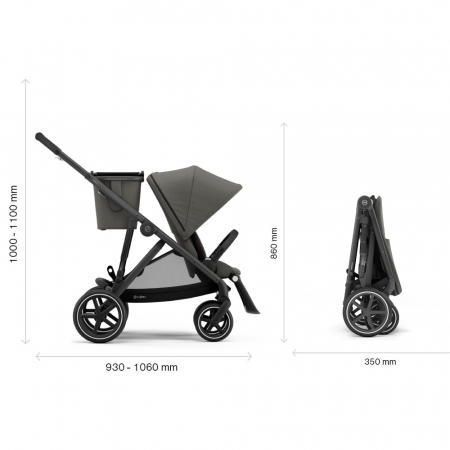 Carucior Cybex Gazelle S Black/Soho Grey [9]