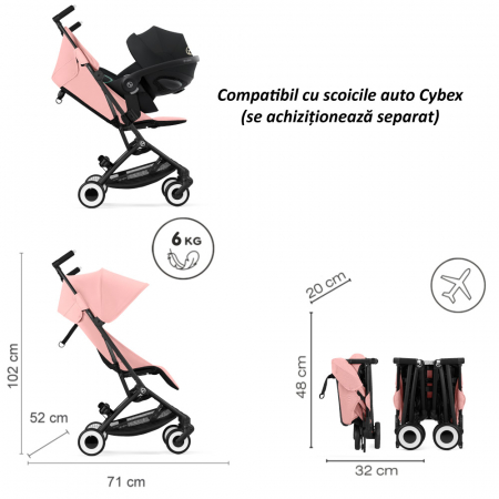 Carucior Cybex Libelle Black/Candy Pink [5]