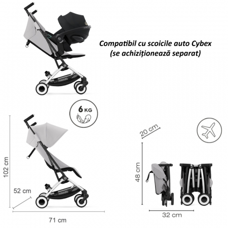 Carucior Cybex Libelle Silver/Fog Grey [5]