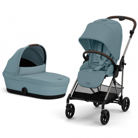Carucioare copii - Carucior Cybex Melio B 2 in 1 Stormy Blue