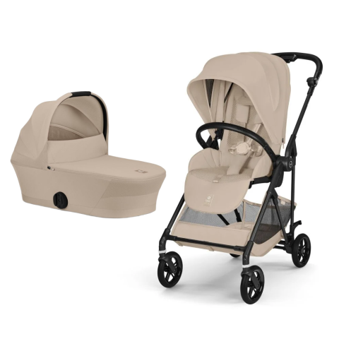 Carucioare si scaune auto - Carucior Cybex Melio Carbon 2 in 1 Almond Beige