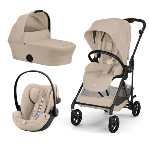 Carucioare si scaune auto - Carucior Cybex Melio Carbon 3 in 1 Almond Beige