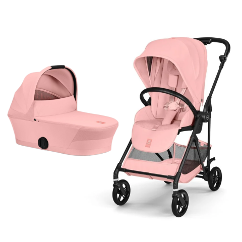 Carucioare si scaune auto - Carucior Cybex Melio Carbon 2 in 1 Candy Pink