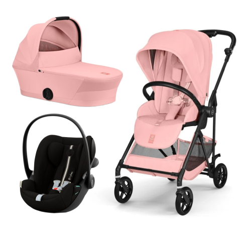 Carucioare si scaune auto - Carucior Cybex Melio Carbon 3 in 1 Candy Pink