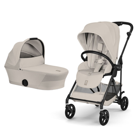 Carucioare si scaune auto - Carucior Cybex Melio Carbon 2 in 1 Dune Grey