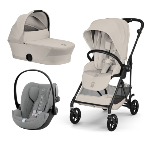 Carucioare si scaune auto - Carucior Cybex Melio Carbon 3 in 1 Dune Grey