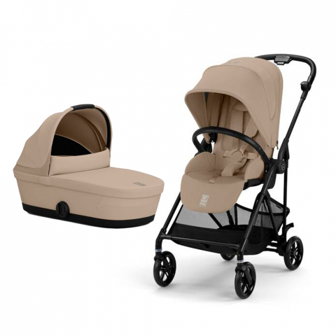 Carucioare copii - Carucior Cybex Melio Carbon 2 in 1 Almond Beige