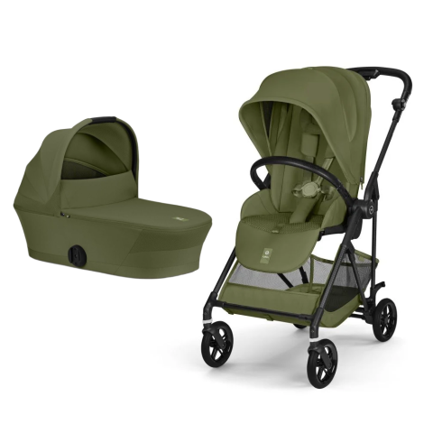 Carucioare si scaune auto - Carucior Cybex Melio Carbon 2 in 1 Moss Green
