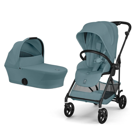 Carucioare si scaune auto - Carucior Cybex Melio Carbon 2 in 1 Stormy Blue
