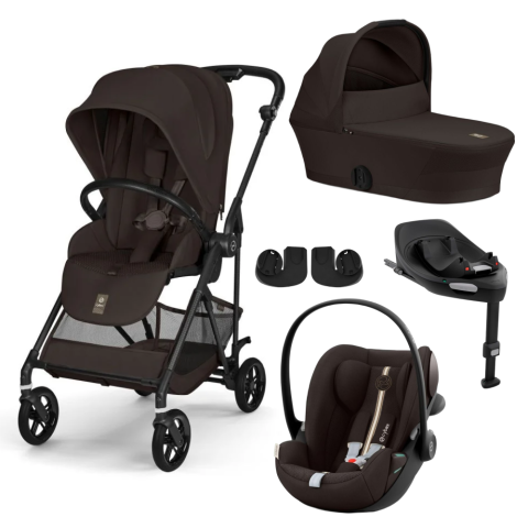 Carucioare si scaune auto - Carucior Cybex Melio Carbon 4 in 1 Chocolate Brown