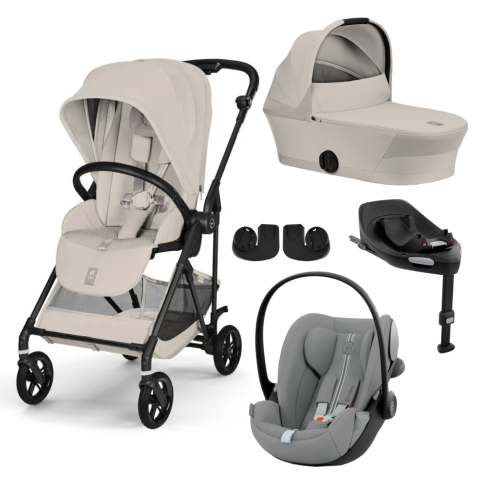 Carucioare copii - Carucior Cybex Melio Carbon 4 in 1 Dune Grey