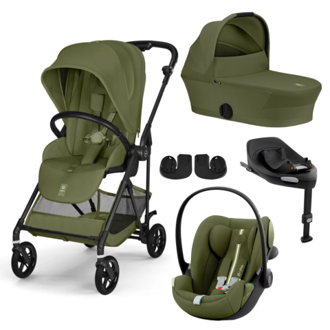 Carucioare si scaune auto - Carucior Cybex Melio Carbon 4 in 1 Moss Green