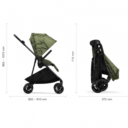 Carucior Cybex Melio Street 2 in 1 Olive Green [7]