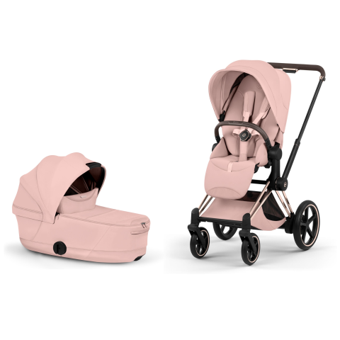 Carucioare copii - Carucior Cybex Priam Style Peach Pink 2 in 1