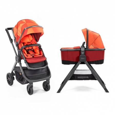 Resigilate - Carucior Diono Sistem 2 in 1 Quantum 2 Premium Orange Facet-Resigilat
