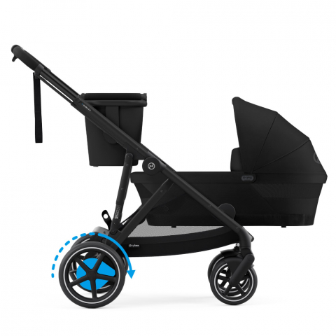 Carucior gemeni Cybex e-Gazelle S Moon Black cu Scoici Auto Cloud G i-Size Plus [3]