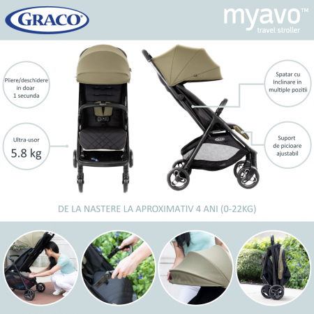Carucior Graco Myavo Dusty Rose-Resigilat [6]