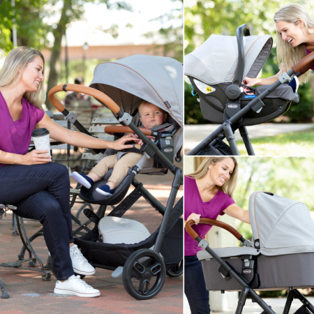 Carucior Graco Near2Me Khaki sistem 2 in 1 [6]