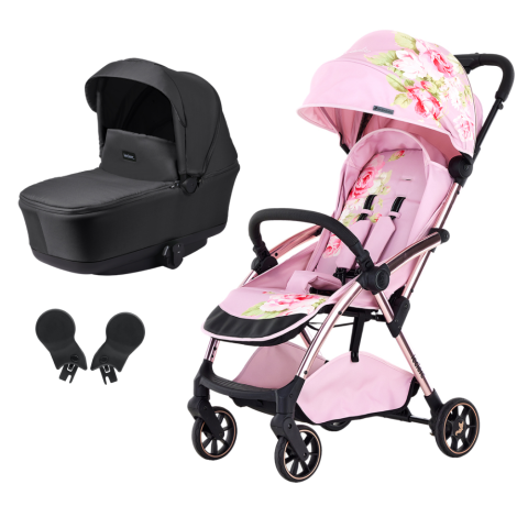 Carucioare copii - Carucior Leclerc Baby 2 in 1 colectia Monnalisa Antique Pink