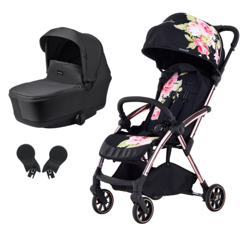 Carucioare si scaune auto - Carucior Leclerc Baby 2 in 1 colectia Monnalisa Black
