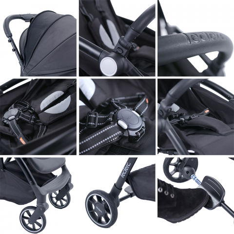 Carucior Leclerc Baby Magic Fold Plus Grey [4]