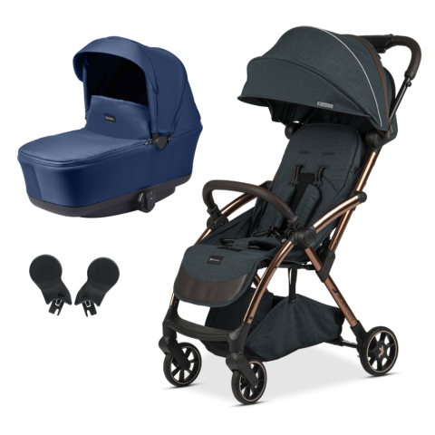 Carucioare copii - Carucior Leclerc Influencer Air 2 in 1 Denim Blue