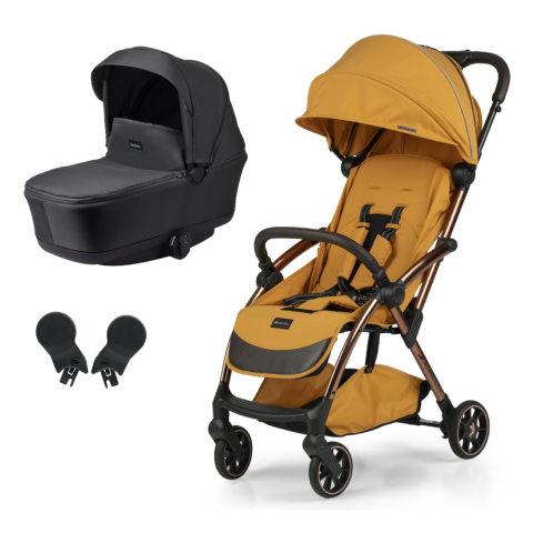 Carucioare copii - Carucior Leclerc Influencer Air 2 in 1 Golden Mustard