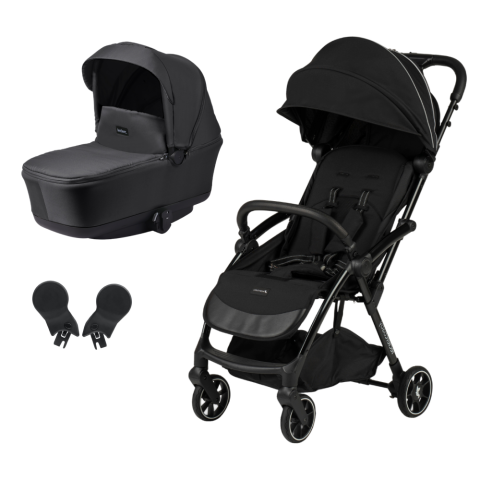 Carucioare copii - Carucior Leclerc Influencer Air 2 in 1 Piano Black
