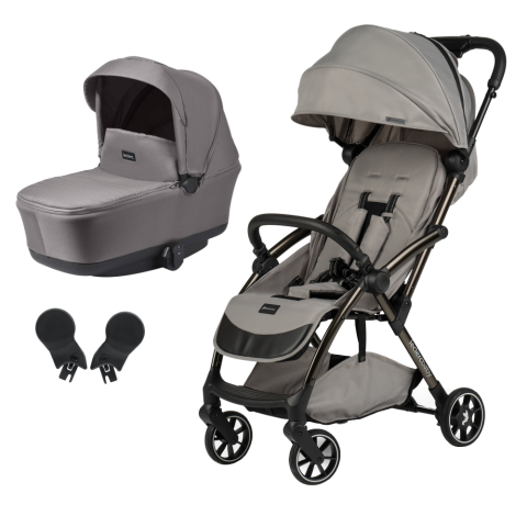 Carucioare copii - Carucior Leclerc Influencer Air 2 in 1 Violet Grey