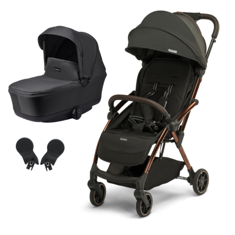 Carucioare copii - Carucior Leclerc Influencer 2 in 1 Black Brown