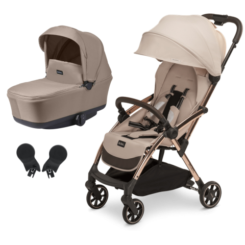 Carucioare copii - Carucior Leclerc Influencer 2 in 1 Sand Chocolate