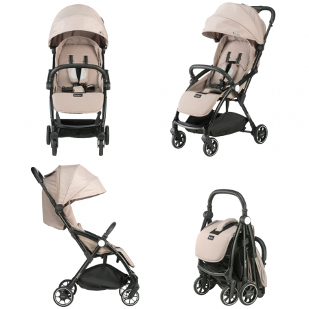 Carucior Leclerc Magic Fold Plus 2 in 1 Sand [1]