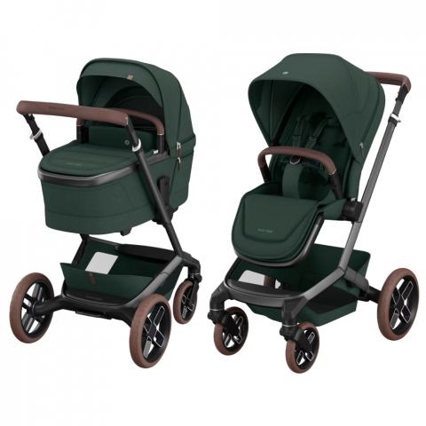 Carucioare copii - Carucior Maxi-Cosi Fame 2 in 1 Twillic Green