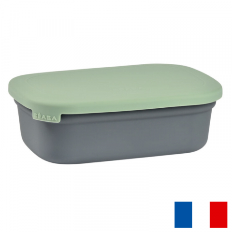 Articole hranire copii - Caserola ceramica Beaba Mineral/Sage Green