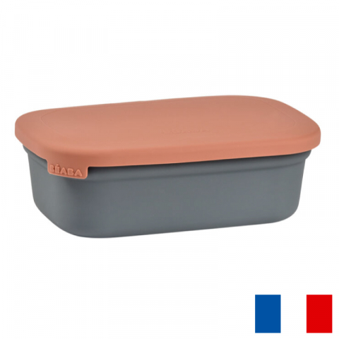 Articole hranire copii - Caserola ceramica Beaba Mineral/Terracotta