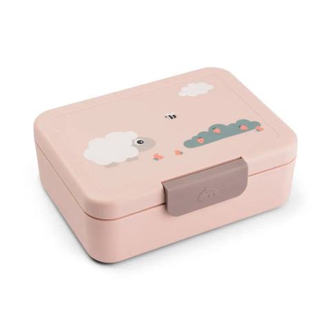 Articole hranire copii - Caserola pentru pranz Done by Deer cu divizor Tiny Farm Powder