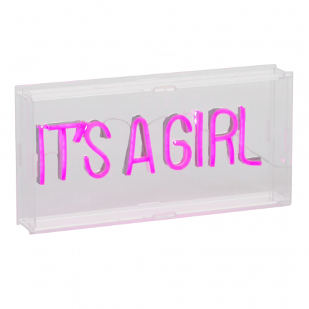 Resigilate - Caseta luminoasa Neon Childhome 30x15 cm, Roz - Resigilat