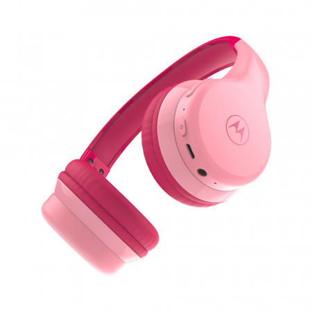 Casti Audio Wireless pentru Copii Motorola Moto JR300 Pink [2]
