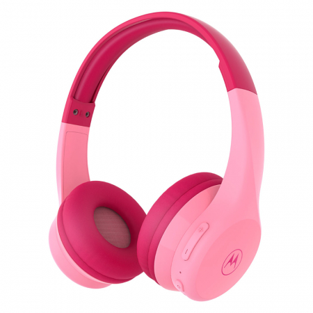 Jucarii electronice - Casti Audio Wireless pentru Copii Motorola Moto JR300 Pink
