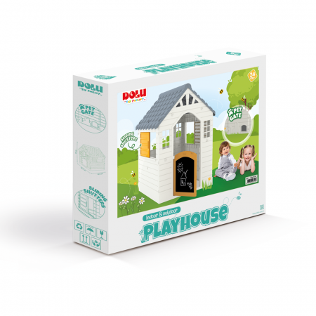 Casuta copii cu usa pentru animale pastel [1]