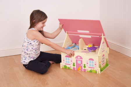 Casuta din lemn pentru papusi - Flowers [4]