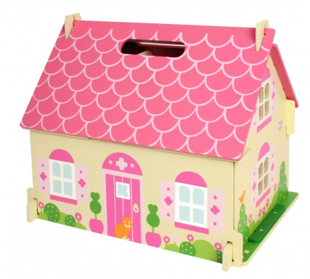 Casuta din lemn pentru papusi - Flowers [3]