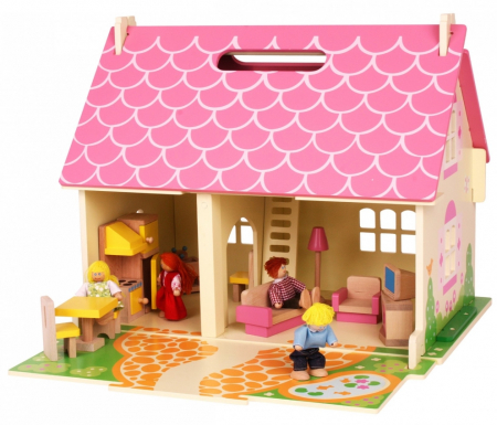 Casuta din lemn pentru papusi - Flowers [1]